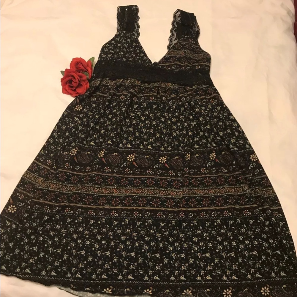 Paisley Black Dress
